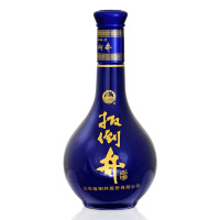 扳倒井 52度蓝花坛_480ml*6瓶白酒整箱装 纯粮酿造 配手提袋
