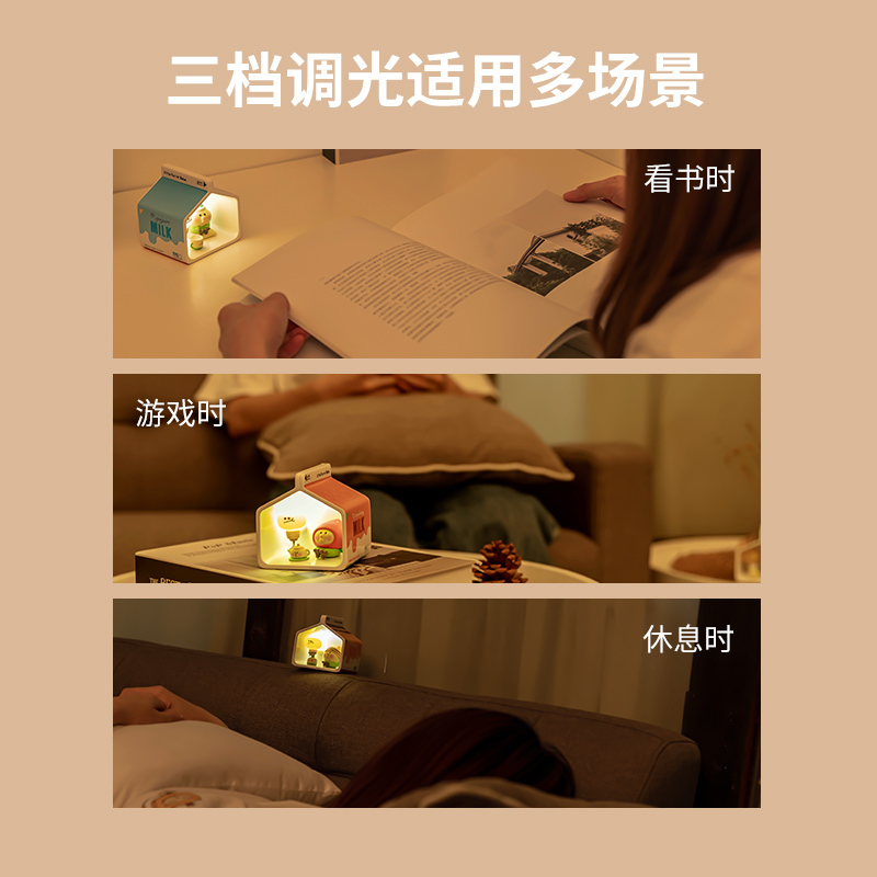 名创优品(miniso) 小鹦鹉BEBE系列LED发光装饰摆件[沙发造型]