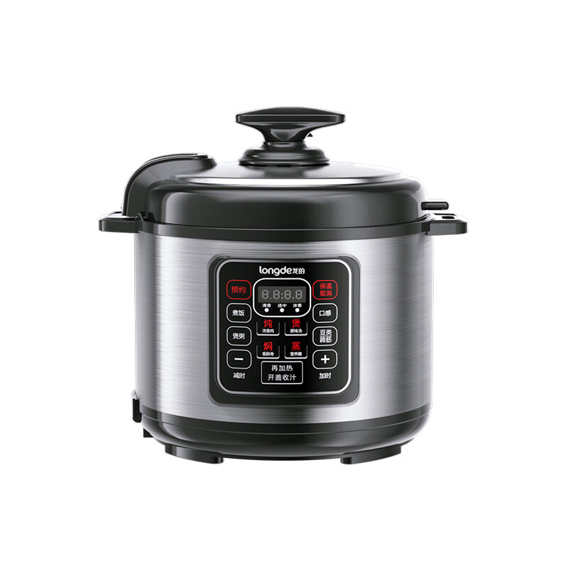 龙的 LD-YL4080 电压力锅 4L智能预约家用保温煲汤煮粥 多功能面板