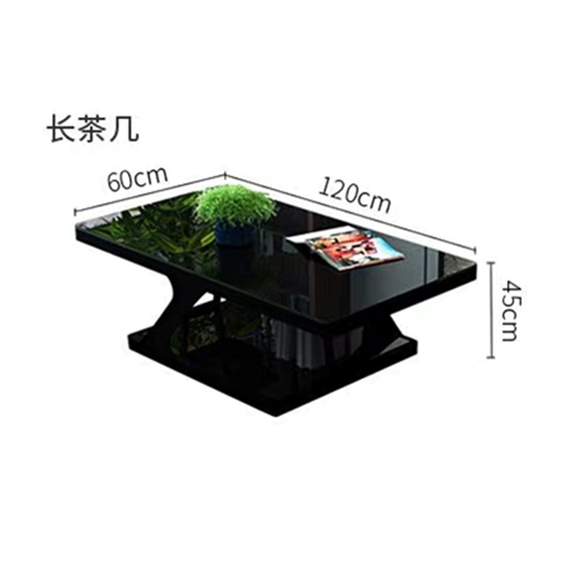 鑫环境 办公家具沙发办公沙发简约办公室沙发茶几组合商务接待会客沙发 长茶几