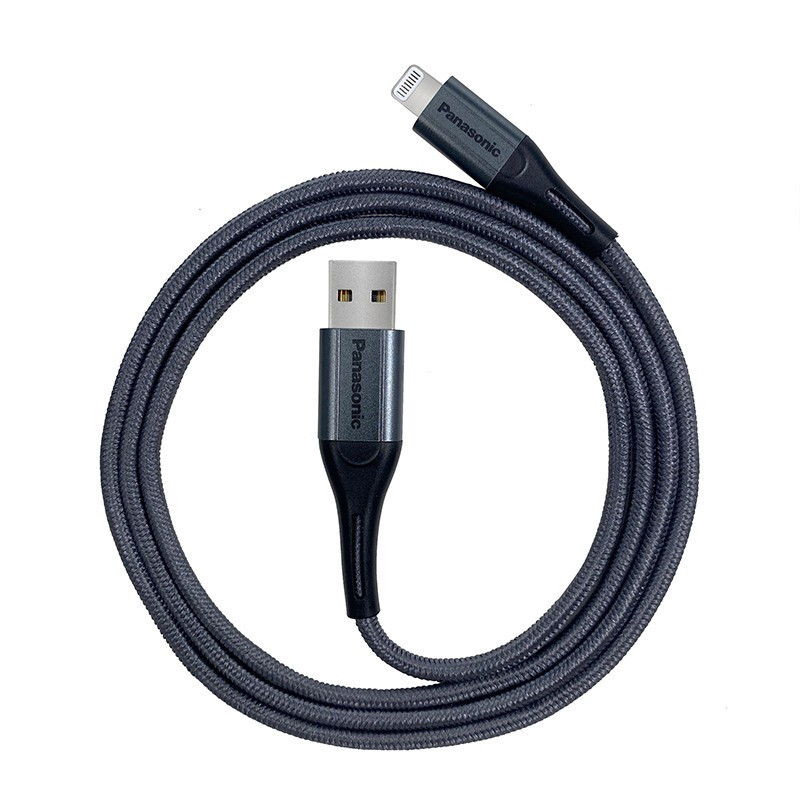 松下苹果转换游戏数据线材iPhone12/11Pro/XsMax/XR/X/ipad MFi认证 1米 高级编制线