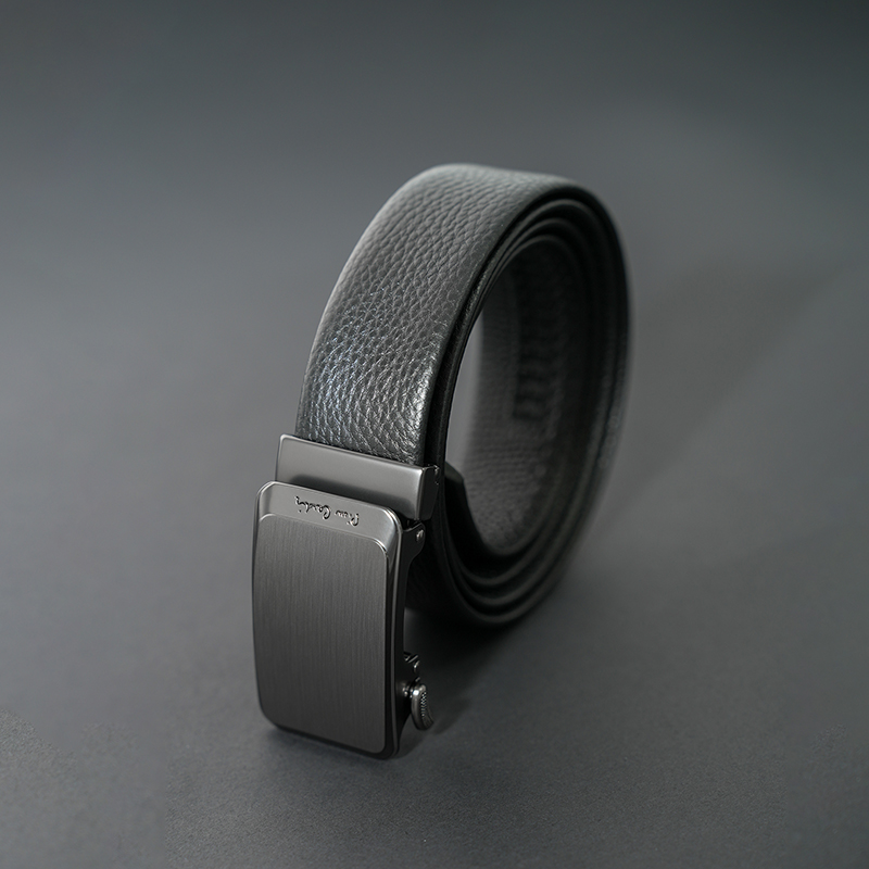 皮尔卡丹黑色男式自动扣皮带J1A804Z-561101A3 115cm