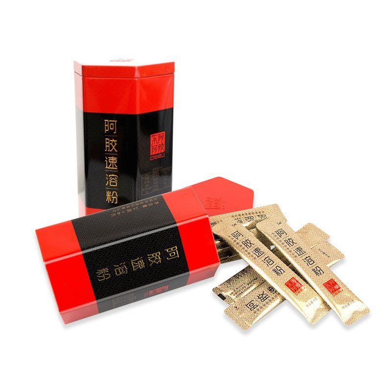 东阿阿胶 阿胶速溶粉6g*24袋/罐装 阿胶原粉 DEEJ 官方旗舰店