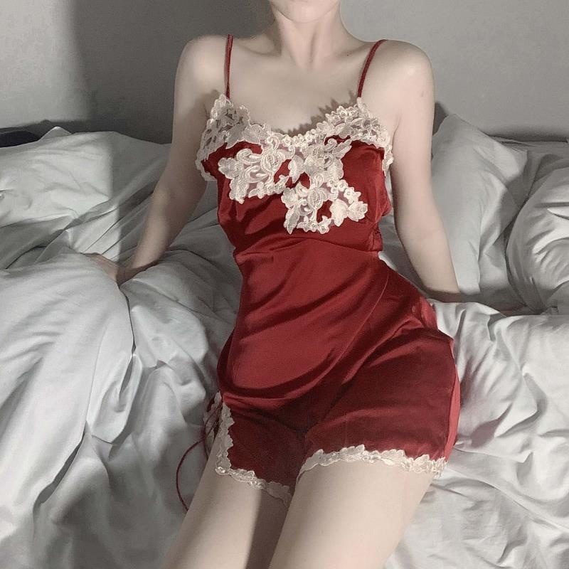 长夜漫漫情趣内衣女 性感透明家居内衣吊带情趣睡衣睡裙套装1014高清大图