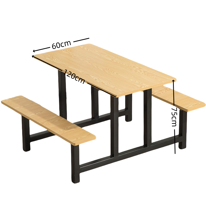 依韵珂4人位食堂餐桌120*60*75cm套高清大图