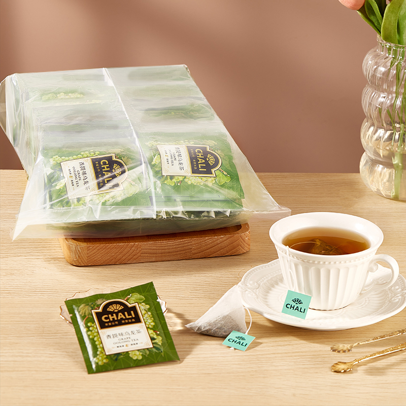 茶里西柚味茉莉花茶无纺布茶包袋装袋泡茶茶叶2g*100小包/袋高清大图