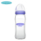 兰思诺( Lansinoh)自然波浪宽口玻璃奶瓶240ml-203215 初生婴儿奶瓶新生儿防胀气奶瓶