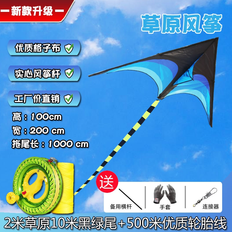 潍坊大草原风筝2021新款大人闪电客大型超大风筝儿童微风易飞