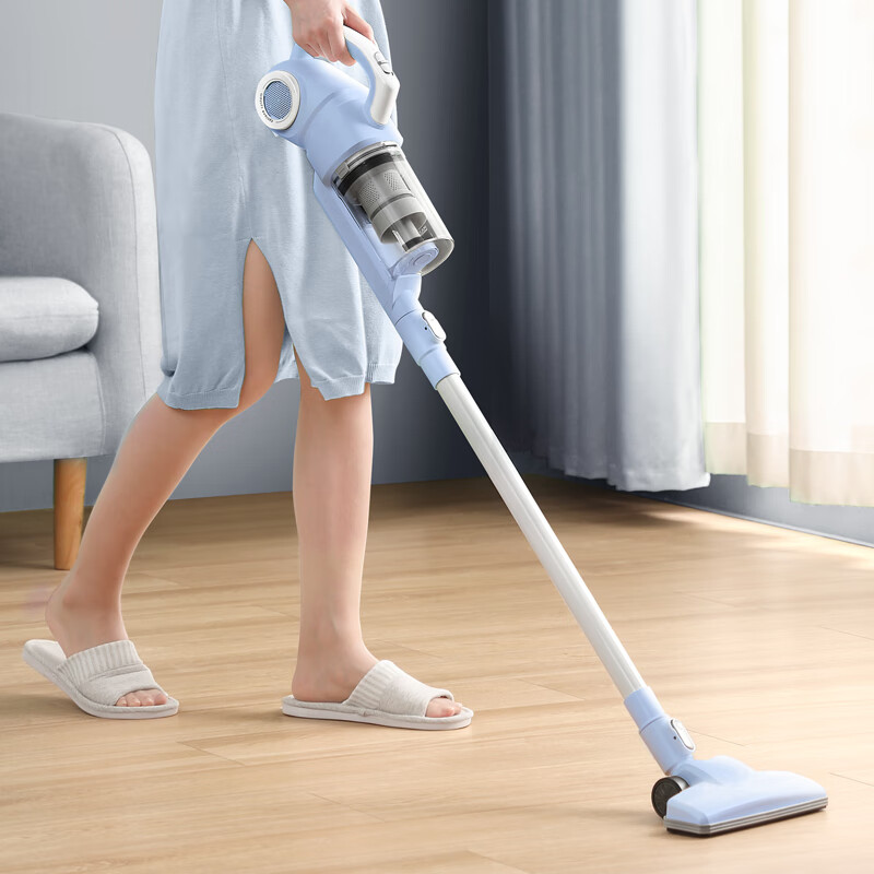 美的(Midea) SK8 吸尘器 家用有线 手持推杆二合一大功率 浅蓝色高清大图