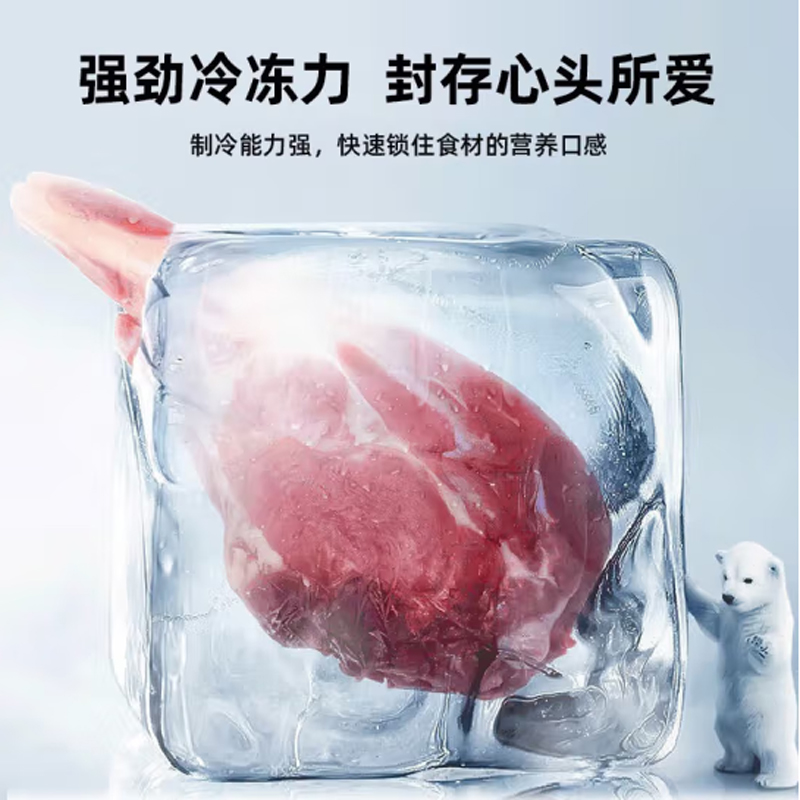 荣事达(Royalstar)215升三门家用大容量节能低噪租房中门软冷冻低音保鲜冷冻冰箱微霜R215T银高清大图