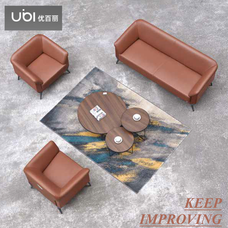 优百丽 F-673 办公室沙发 办公家具 会客接待 现代简约家具 颜色尺寸可定制高清大图