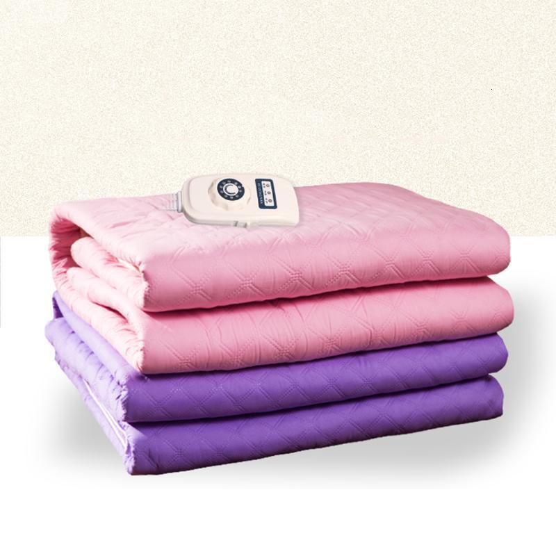 电热毯学生宿舍水暖毯单人小功率可调温电褥子-紫色9档无极开关单人