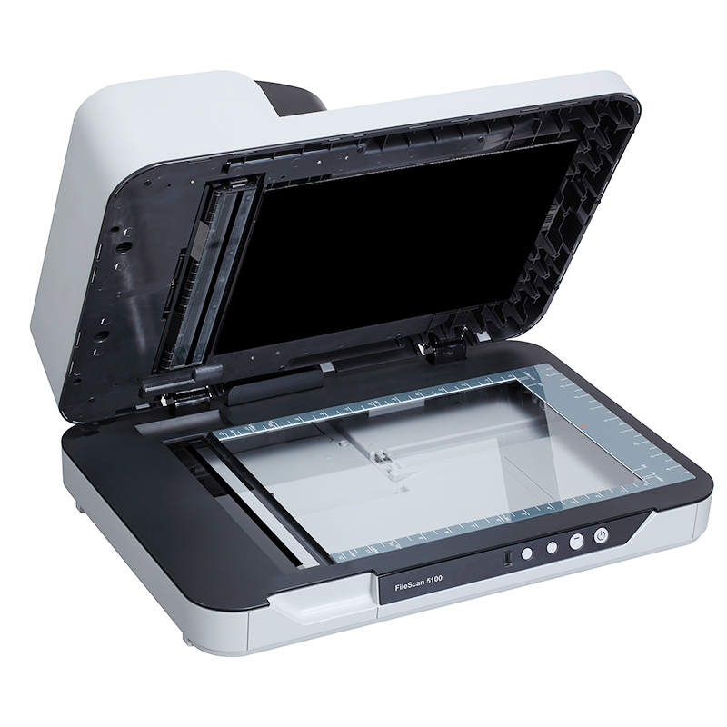 MICROTEK FileScan 5100 中晶CCD双平台高速扫描仪A4彩色双面自动进纸平板馈纸式商务家用高清照片