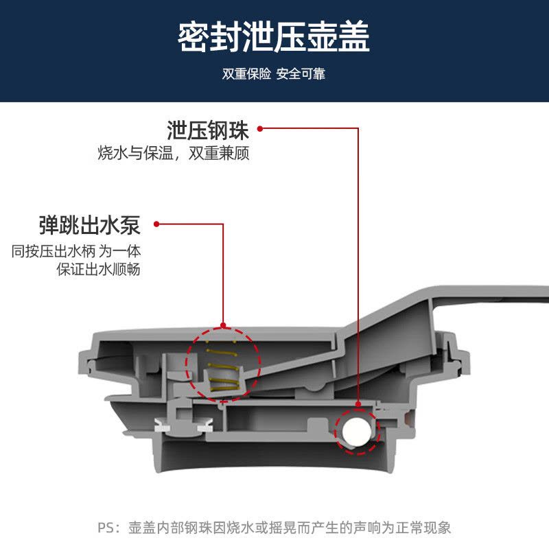 迈卡罗(MACAIIROOS)MC-SH172电热真空水壶电水壶 1.7L大容量调温保温恒温烧水壶图片