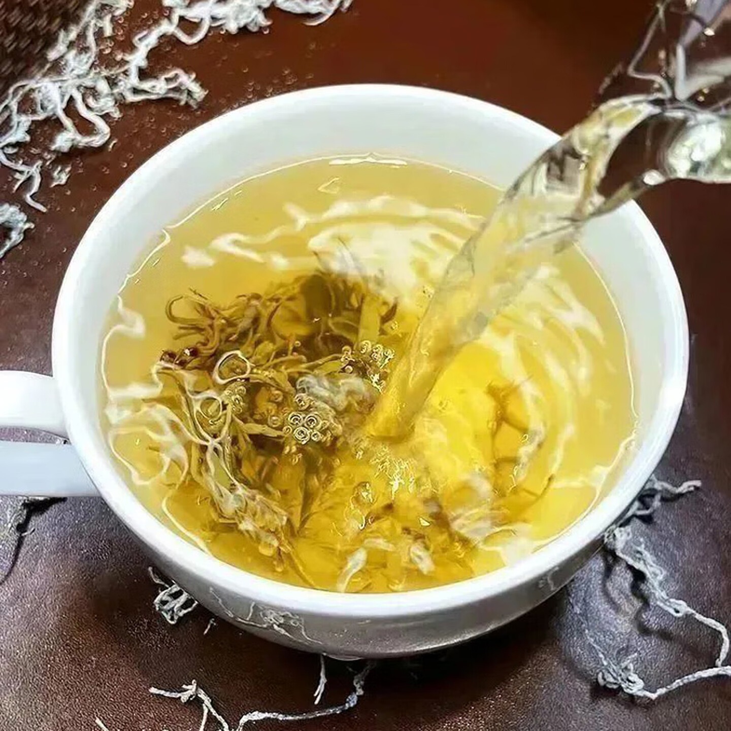 硒妃藤茶 恩施藤茶 硒都特产 龙须嫩芽朵芽 土家藤茶 玉白50克高清大图