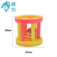 铃铛小玩具圆柱智力玩具组合套装铃铛管绕球训练鹦鹉鸟玩具铃铛球 1个圆柱铃铛玩具
