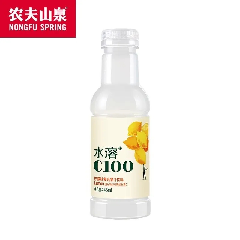 农夫山泉 水溶 C100 445ml*8瓶 柠檬味高清大图