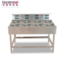 lecon/乐创 商用电八头煲仔饭机 智能定时煲仔炉全自动 8头锡纸煲仔炉
