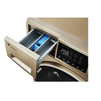 小天鹅（LittleSwan）TD100V81WDG 10公斤WIFI变频滚筒洗衣机全自动带烘干 家用金色 静音节能