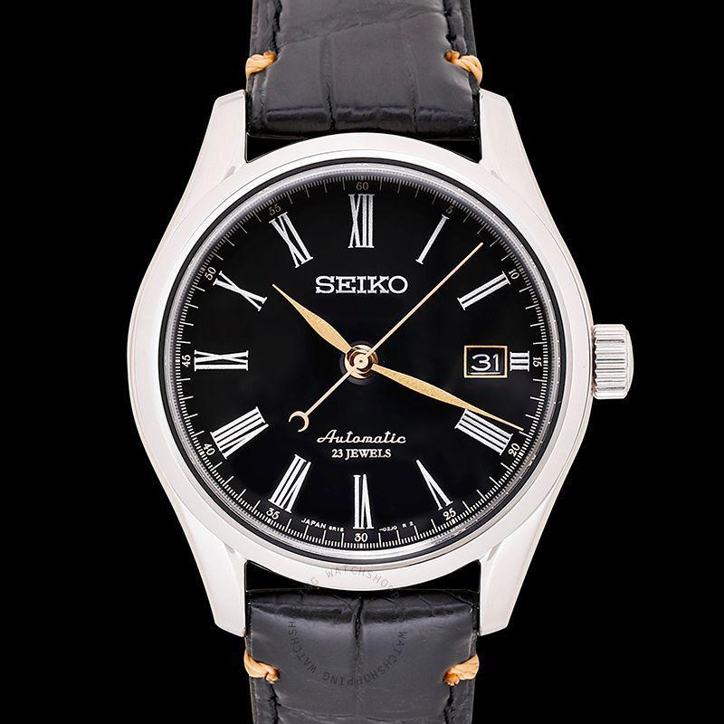 官方正品精工seiko男士手表presage系列商务简约时尚经典黑色表盘自动
