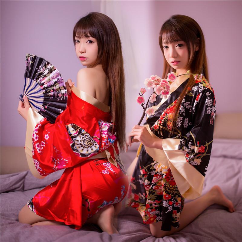 情趣内衣性感日式印花和服新娘小胸大码睡衣制服诱惑激情套装sm骚