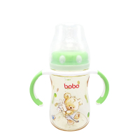 乐儿宝(bobo)PPSU宽口径奶瓶160毫升(绿色)12个月以上