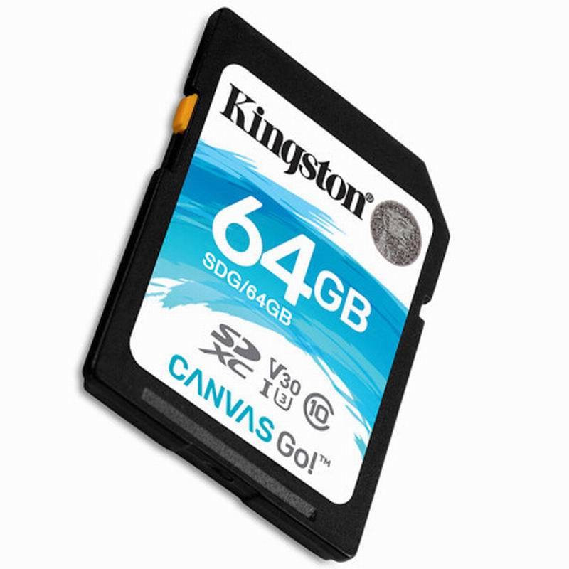 金士顿(Kingston) SD卡64G 兰卡 U3 V30 SDG/64G(读90m/s写45m/s)