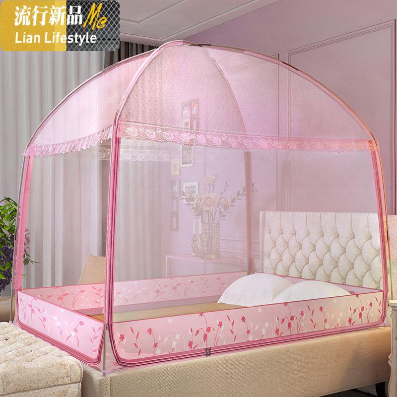 蒙古包蚊帐20x22米围帐18m床双人家用15防摔罩子w简约文帐子三维工匠