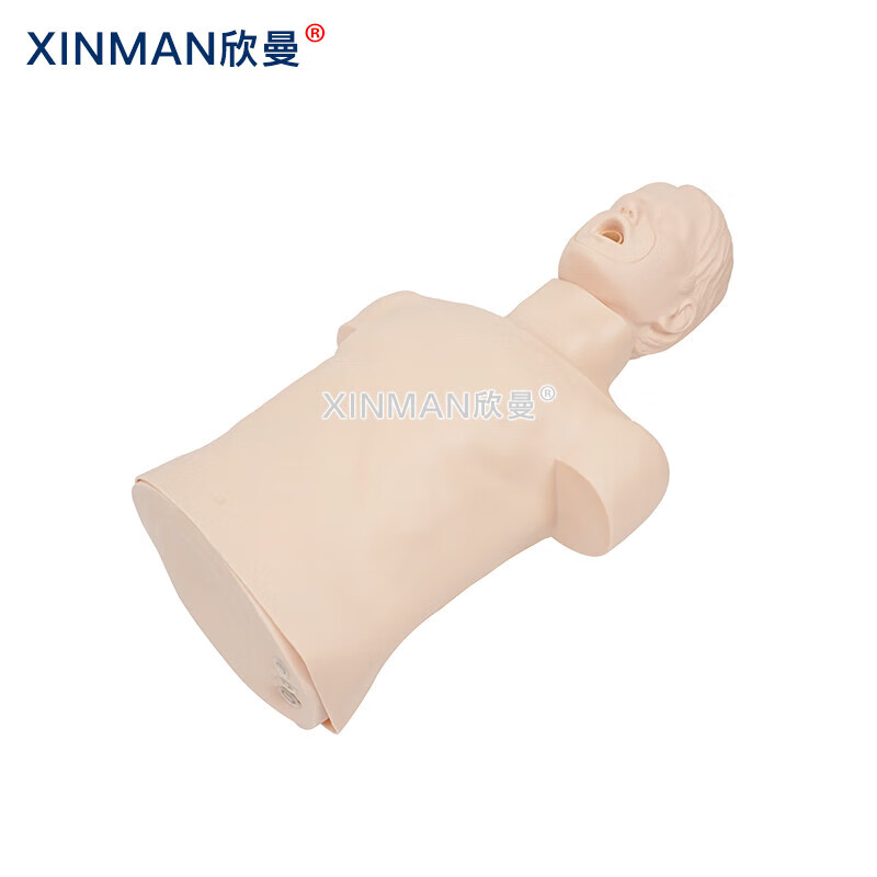 欣曼科教 高级成人气道梗塞及CPR模型 成人海姆立克急救训练模拟人 气道异物梗阻模型XM-CPR156高清大图