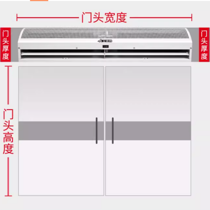 艾美特风幕机商用店铺门口空气幕遥控冷库风帘机宽2.0米AFM3020-04R风量(m3/h)2900/2450高清大图