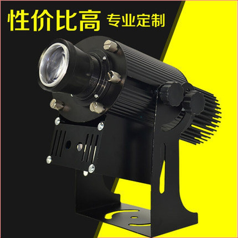 禾场高清logo投影灯定制led广告投影灯logo户外文字地面图案旋转射灯_0 LED30W超清旋转银白