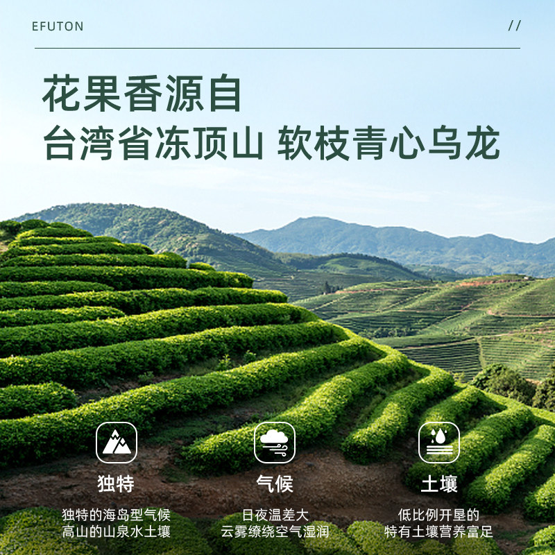 艺福堂台湾冻顶乌龙茶特级150g/罐EFU15+