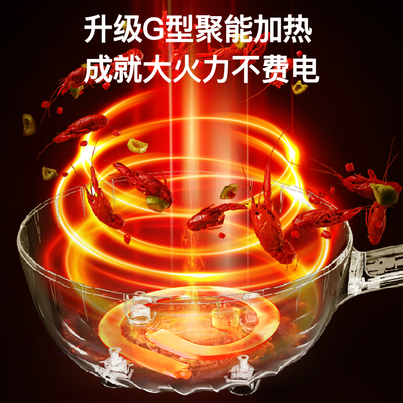 荣事达(Royalstar) 电炒锅家用4L多功能大功率爆炒上蒸下煮一体电煮锅电热锅大容量电蒸锅电火带蒸笼高清大图
