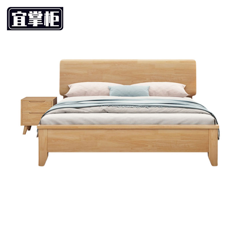 宜掌 柜 木 质床高清大图