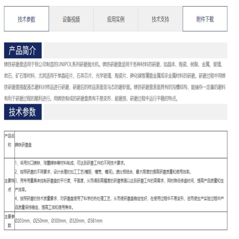 SY-Kejing 槽盘铸铁研磨盘 Φ250mm 个