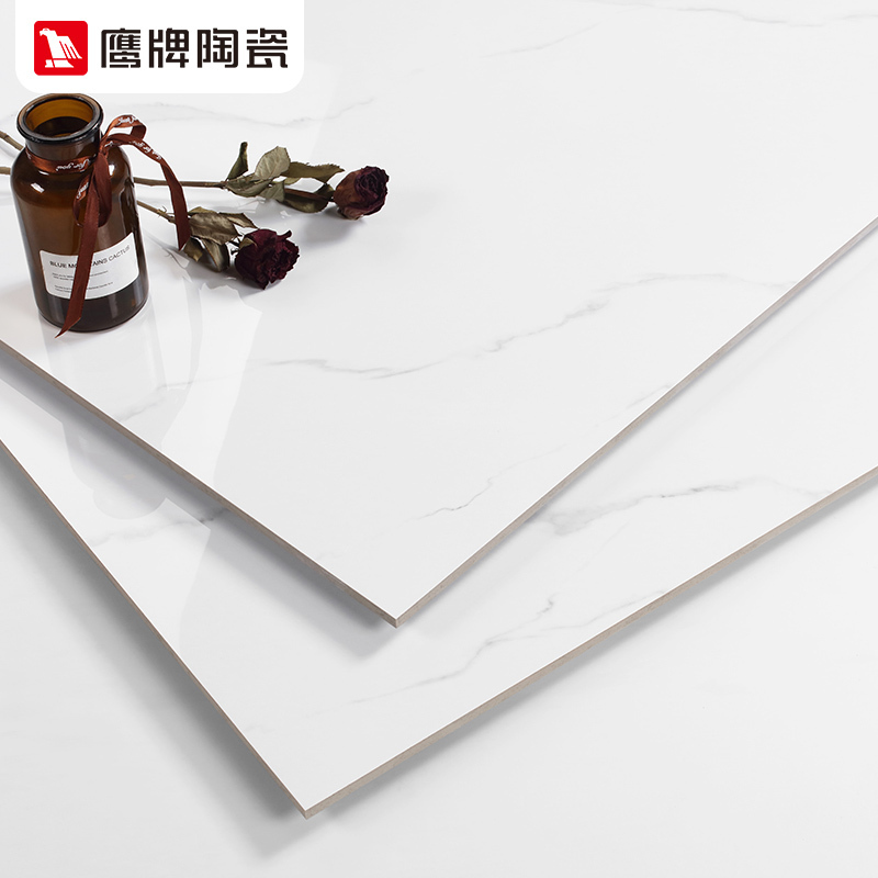 鹰牌瓷砖大板通体大理石纹瓷砖连纹背景墙750x1500现代客厅卡塞尔