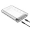 奥睿科(ORICO)3.5英寸移动硬盘盒Type-C/USB3.1外置盒子SATA串口外置固态机械硬盘盒透明3139C3
