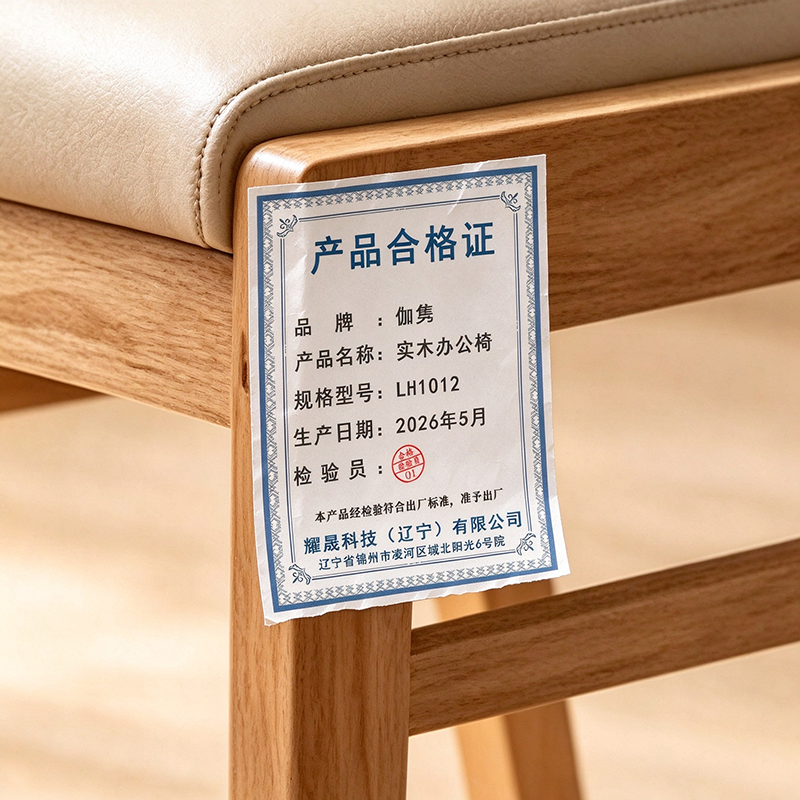 伽隽 实木办公椅 LH1012 把高清大图