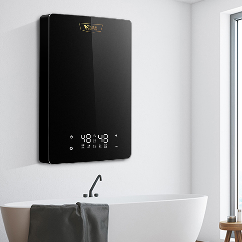 德国汉诺威H2A智能恒温即开即热式电热水器小型厨房卫浴两用大水量非金属石英管加热不结水沟高清大图