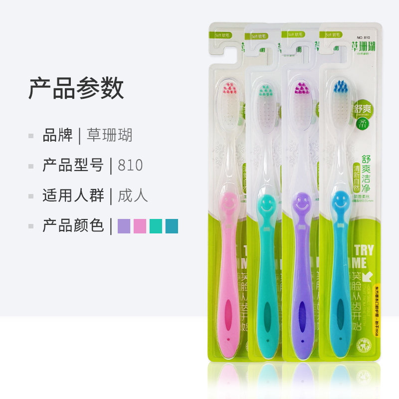 草珊瑚舒爽洁净牙刷10支装