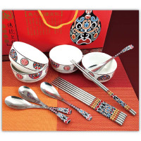 华典世通 FLSX-1652福禄寿喜碗筷十二件套 单套装