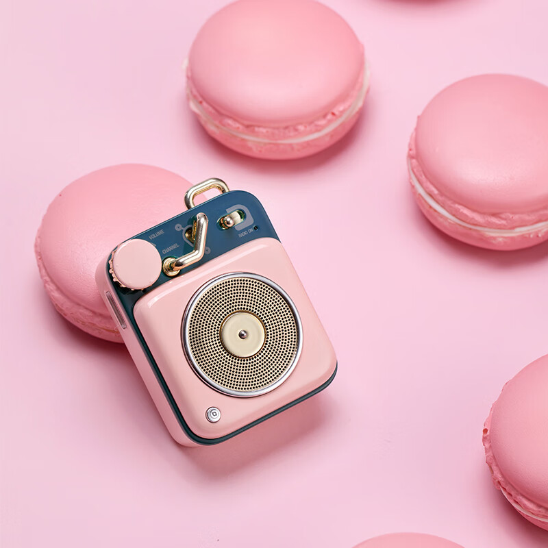 猫王音响原子唱机B612蓝牙音箱小型迷你便携送闺蜜女生生日礼物 可爱粉高清大图