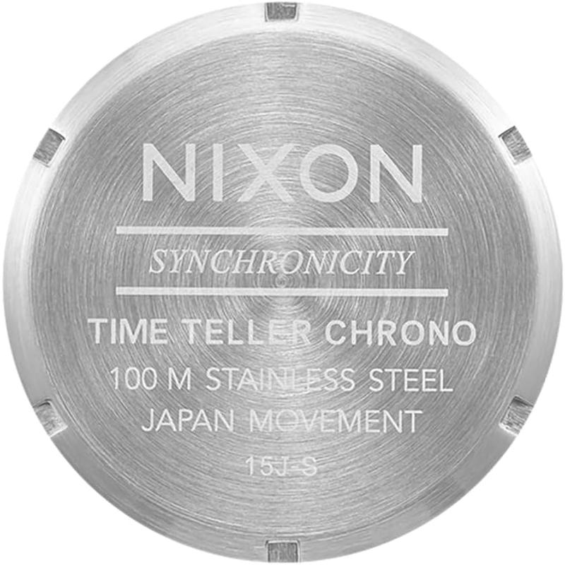 Nixon男士机械计时防水表表盘不锈钢表带高清大图