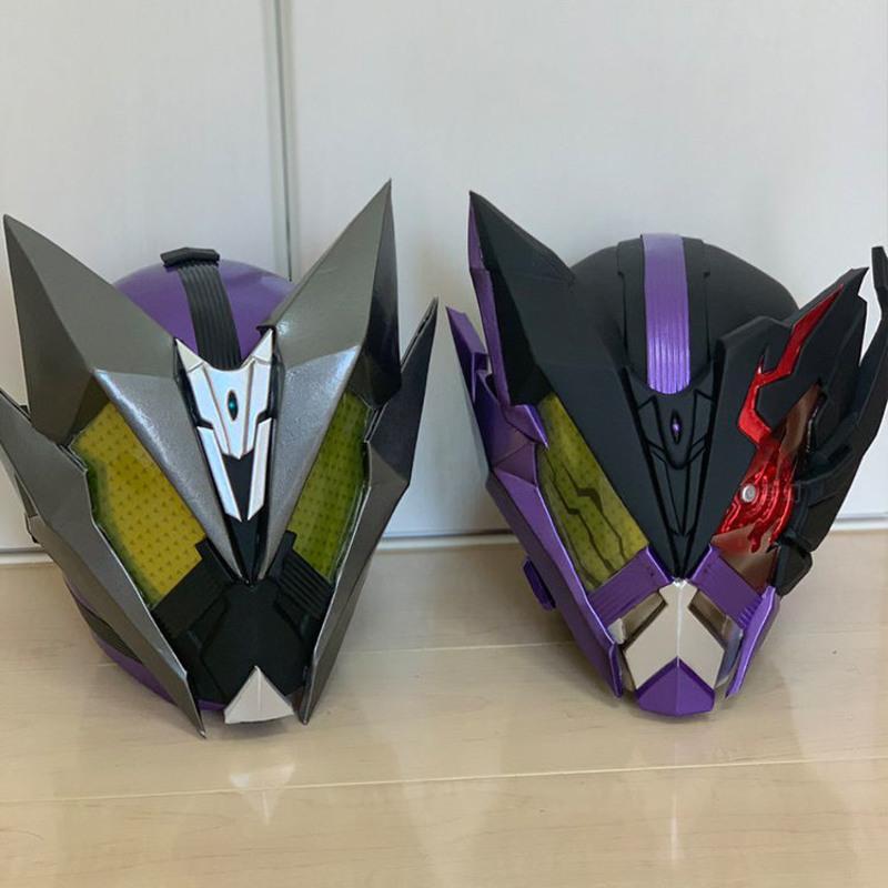 升华蝗虫头盔,送工具 01头套假面骑士灭亡迅头盔雷diy可穿戴摆件装饰