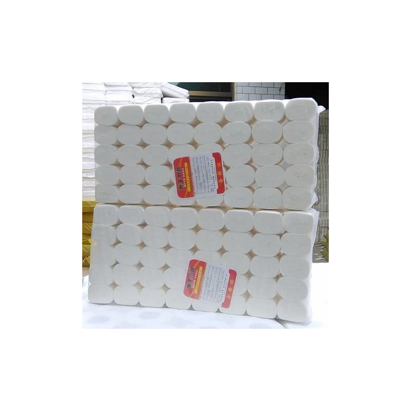 宾馆饭店用100卷卫生纸小卷纸手纸家用纸短款卷筒纸实芯厕纸巾|白色100卷图片