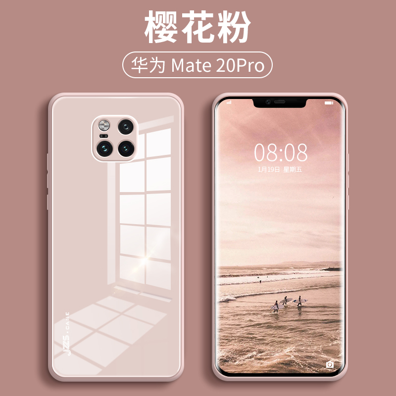 火豹华为mte20手机壳镜头全包防摔玻璃镜面曲面屏mte20个性创意超薄女款por保护套mete20潮牌m20网红