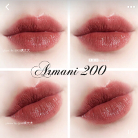 阿玛尼（Armani）口红 红管唇釉丝绒哑光液态唇彩显色唇膏201#姨妈色6.5ml 阿玛尼红管牛血色