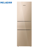 美菱(MELING) BCD-210K3B 210升 三门玻璃 节能省电静音冰箱