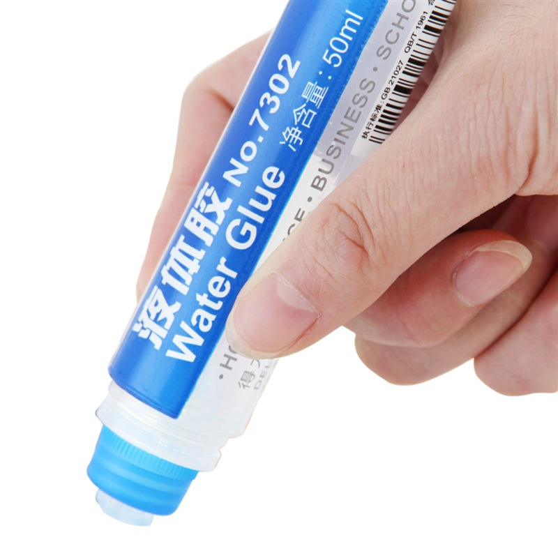 得力(deli) 50ml高透明胶水 可水洗高粘液体胶 开学学习用品 单支凑单办公用品 7302高清大图