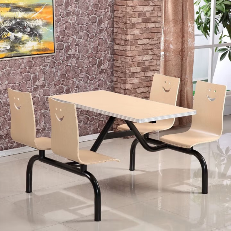 合祥源 连体餐桌椅组合 1200*600*750mm QX-CZ19 单位:张高清大图